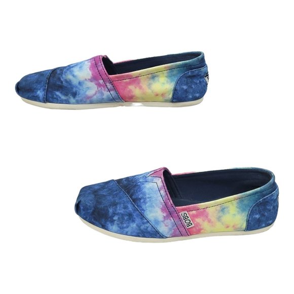 Skechers BOBS Swedish Phish Shoe US 7 UK 4 EU 37 Slip On Flats Tie Dye Fabric - Picture 10 of 11